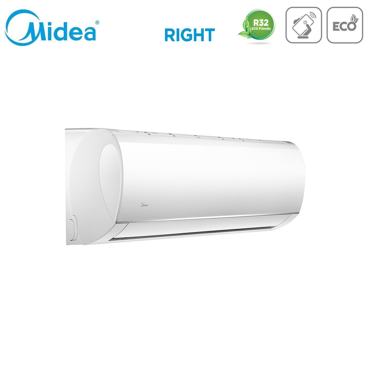 climatizzatore condizionatore midea dual split inverter serie right 9_9 con m2od 18hfn8 q r 32 wi fi optional 9000_9000 novita
