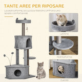 immagine-6-easycomfort-easycomfort-albero-tiragraffi-per-gatti-4-5kg-con-pali-in-sisal-e-rivestimento-in-peluche-altezza-133cm-grigio