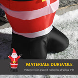 easycomfort easycomfort babbo natale gonfiabile luminoso luci led decorazione natalizia altezza 1 2m