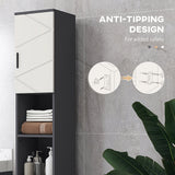 easycomfort easycomfort colonna bagno in truciolato con 2 ripiani aperti e 2 armadietti a 2 livelli 30x30x183 cm grigio