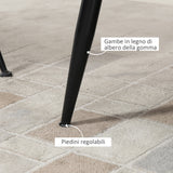 easycomfort easycomfort divano 2 posti in velluto con gambe in metallo e schienale a conchiglia 132x66x80cm grigio