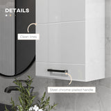 easycomfort easycomfort mobiletto bagno in mdf a muro con 3 ripiani e ripiano superiore regolabile 37x22 5x70 cm bianco