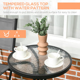 easycomfort easycomfort set da giardino 3 pezzi in acciaio con 2 sedie pieghevoli in tessuto traspirante e tavolo rotondo