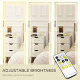 easycomfort easycomfort specchio da terra e da parete con luce led regolabile e telecomando 40x37x156 5cm