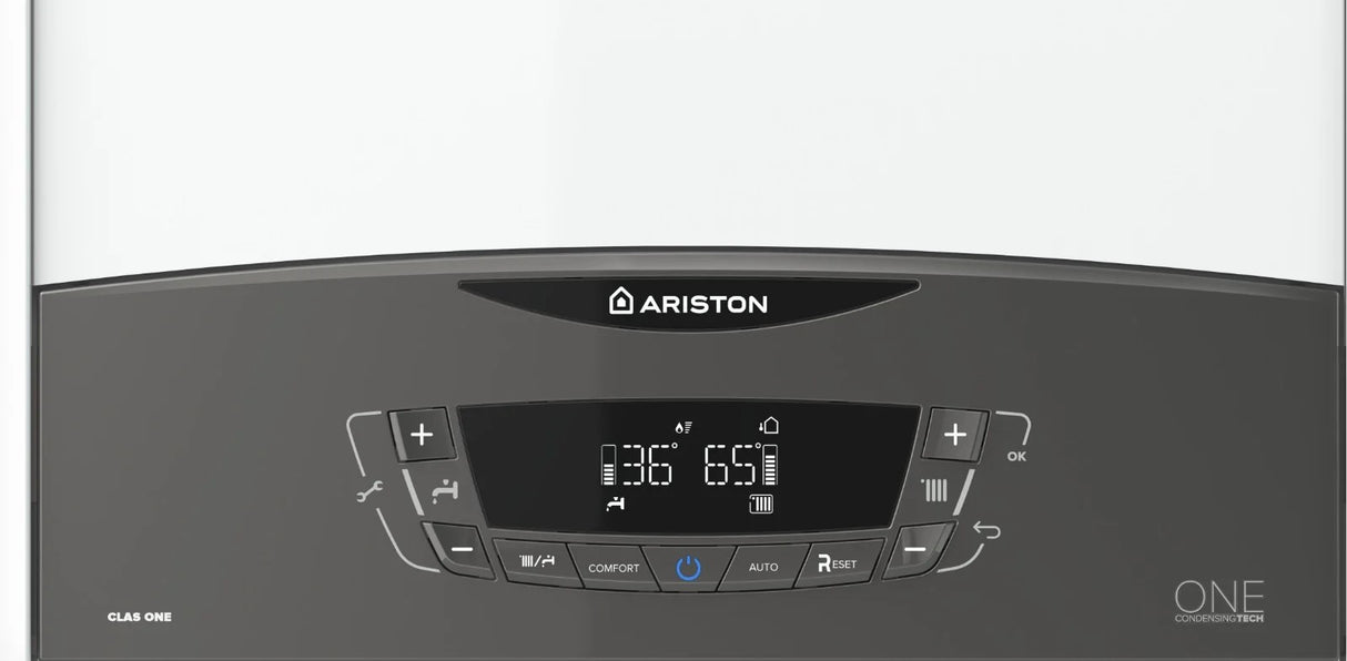 caldaia a gas ariston clas one 24 eu a condensazione completa di kit scarico fumi gpl erp
