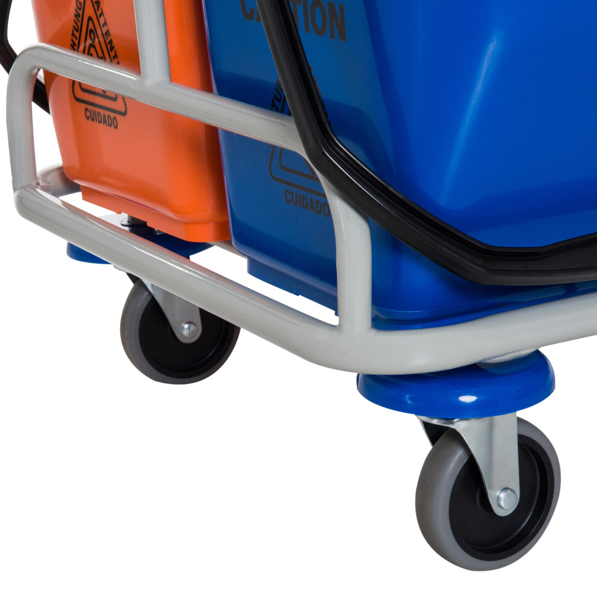 easycomfort easycomfort carrello per pulizie professionale multiuso con 4 secchi rotelle borsa di tela 118 73 103cm ean 8055776915579