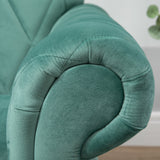 easycomfort easycomfort divano 2 posti in legno e velluto verde spessa imbottitura divano per 2 persone design vintage retro 148 x 72 x 76cm ean 8055776916224