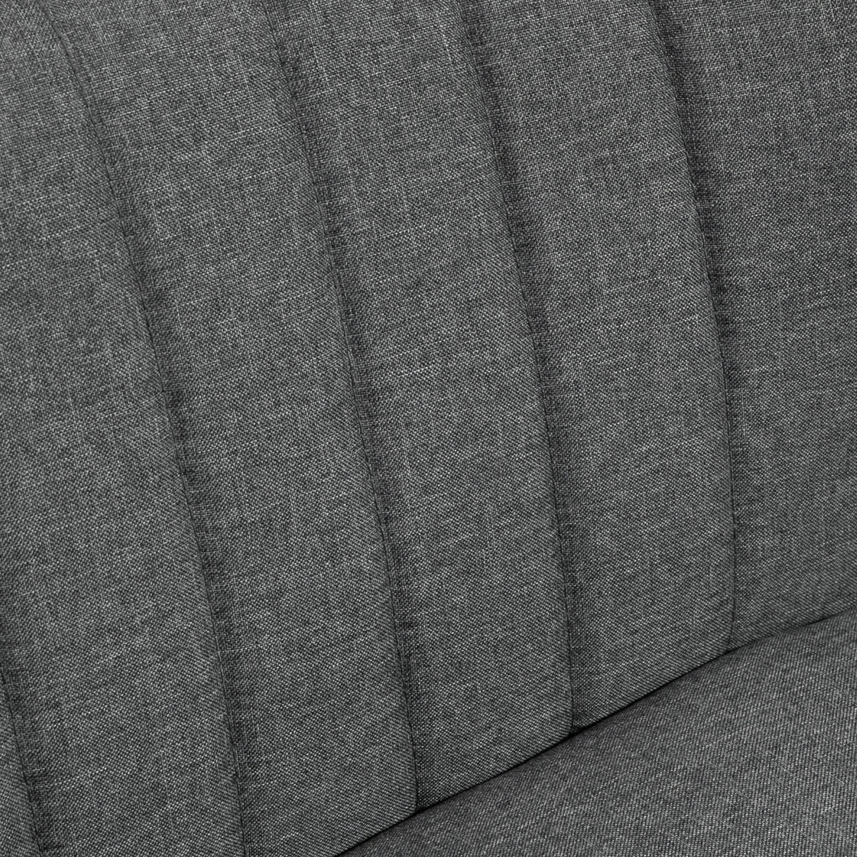 easycomfort easycomfort divano 2 posti moderno in tessuto senza braccioli divanetto da salotto con gambe in legno 117x56 5x77 cm grigio scuro