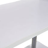 easycomfort easycomfort libreria a 4 ripiani design moderno in legno e metallo libreria scaffale per soggiorno studio ufficio 80x30x145cm bianca ean 8054111845588