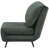 easycomfort easycomfort poltrona letto 2 in 1 singola schienale regolabile su 3 livelli e imbottito struttura in legno e acciaio