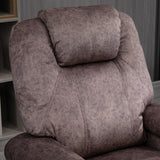 easycomfort easycomfort poltrona relax reclinabile manualmente in tessuto con imbottitura extra marrone