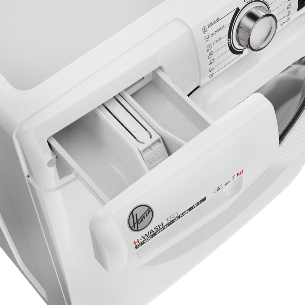 hoover lavatrice a carica frontale hoover h wash 350 h3wp4474tam61 s 7 kg 1400 giri classe a a85xl60xp45 bianco ean 8059019040561
