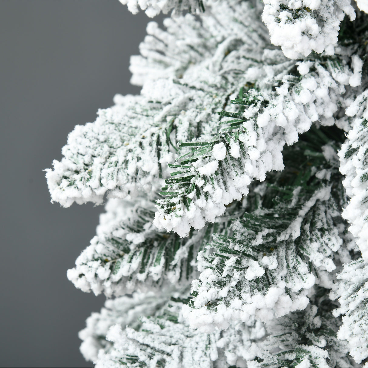 easycomfort easycomfort albero di natale innevato 180cm con 523 rami e base in acciaio per interni
