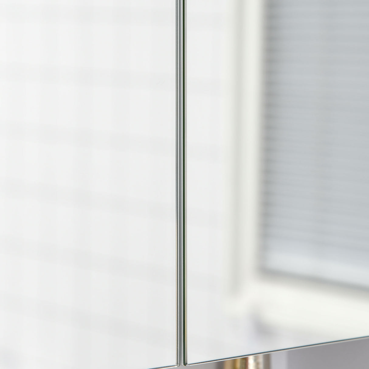 easycomfort easycomfort armadietto a specchio rettangolare montato a parete con credenze e ripiano regolabile in mdf e vetro 60x15x75cm bianco