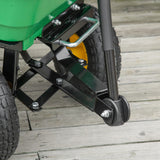 easycomfort easycomfort carrello da giardino 75l in acciaio e pp con vasca ribaltabile e maniglia 109x52x94 cm verde