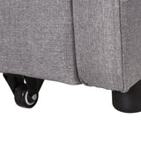 easycomfort easycomfort divano letto 2 posti 2 in 1 con vano contenitore e design moderno letto singolo imbottito e rivestito in lino grigio