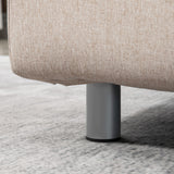 easycomfort easycomfort divano letto 2 posti 3 in 1 convertibile in poltrona reclinabile e 4 cuscini 102x82x81 cm beige ean 8055776914848