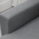 easycomfort easycomfort divano letto 3 posti e penisola con contenitore rivestimento tessuto effetto lino 211 5x146x85cm