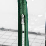 easycomfort easycomfort mini serra da giardino e terrazza per piante a 5 ripiani in acciaio con copertura in pvc 69x49x193 cm verde