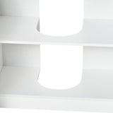 easycomfort easycomfort mobile sotto lavabo bagno mobiletto bagno sottolavandino con antine in legno 60x30x60 5cm bianco