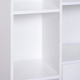 easycomfort easycomfort mobiletto libreria con piedini in legno di pino bianco 80x23 5x123cm ean 8054144130347