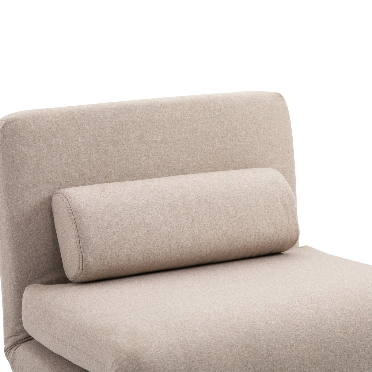 easycomfort easycomfort poltrona letto singolo poltrona con materasso e cuscino imbottito sfoderabili schienale regolabile 90 180 e telaio in metallo 75x70x75 cm beige ean 8055776911885