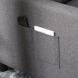 easycomfort easycomfort poltrona letto singolo reclinabile su 3 livelli con cuscino extra 69x82x85cm grigio