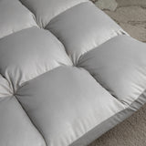 easycomfort easycomfort poltrona relax da terra con schienale reclinabile fino 180 71x55x53 5cm grigio chiaro