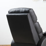 easycomfort easycomfort poltrona relax per interni reclinabile manualmente con cuscino imbottito in pelle pu e acciaio 75x82x99 cm marrone ean 8055776912493