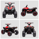 easycomfort easycomfort quad elettrico per bambini 12v 2 velocita ruote larghe con sospensioni e fari led eta 3 5 anni rosso