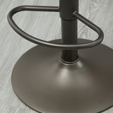 easycomfort easycomfort set 2 sgabelli da bar girevoli con poggiapiedi e altezza regolabile 35x36x64 85cm marrone