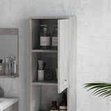 easycomfort easycomfort set mobili bagno da 4 pezzi con lavabo da 60cm mobiletto colonna bagno e specchiera in legno grigio