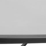easycomfort easycomfort tavolino moderno piano in vetro temperato tavolo da giardino esterno metallo 68 5x68 5x84cm grigio