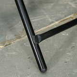 easycomfort easycomfort tavolo da giardino pieghevole in metallo tavolino da giardino piccolo con ripiano in vetro e blocco di sicurezza 45x50cm nero ean 8054111843188