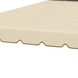 easycomfort easycomfort tettuccio di ricambio per gazebo da giardino 3x3m con tetto a 2 livelli in poliestere beige