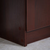 easycomfort easycomfort armadio scarpiera moderno e salvaspazio in legno per 12 paia con 4 ripiani aperti 83x30x90 cm color caffe