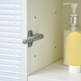 easycomfort easycomfort colonna bagno con cassetto e 2 armadietti bianco lucido 30x28x170cm