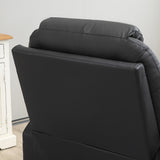 easycomfort easycomfort poltrona alzapersona reclinabile max 135 con 8 punti massaggianti e poggiapiedi 88x92x106 cm nero