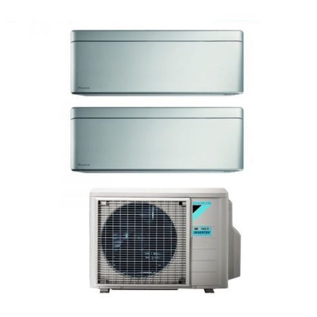 immagine-1-daikin-area-occasioni-climatizzatore-condizionatore-daikin-bluevolution-dual-split-inverter-serie-stylish-total-silver-912-con-2mxm40mn-r-32-wi-fi-integrato-900012000-colore-grigio-garanzia-italiana-ean-8059657008565