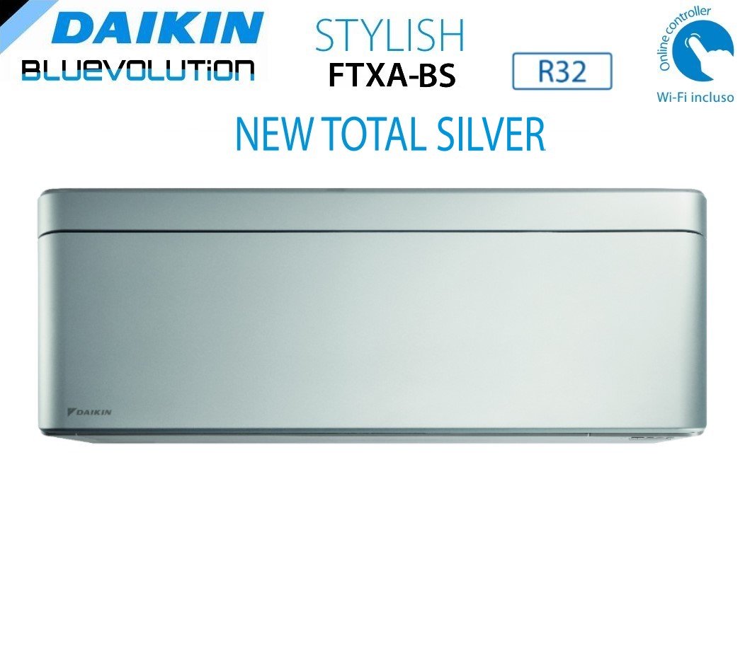 immagine-1-daikin-area-occasioni-unita-interna-a-parete-daikin-bluevolution-serie-stylish-total-silver-12000-btu-ftxa35bs-r-32-wi-fi-integrato-colore-grigio-argento