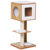 immagine-1-easycomfort-easycomfort-albero-tiragraffi-con-pali-in-legno-corda-sisal-e-3-morbidi-cuscini-rimovibili-altezza-91-cm-ean-8054144133362