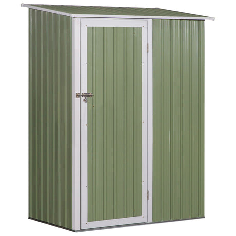 immagine-1-easycomfort-easycomfort-casetta-da-giardino-porta-utensili-in-lamiera-di-acciaio-capanno-da-giardino-in-acciaio-con-porte-scorrevoli-143x89x186cm-verde-chiaro-ean-8054144139067