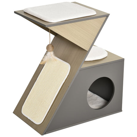 immagine-1-easycomfort-easycomfort-casetta-per-gatti-con-tiragraffi-e-pallina-in-corda-sisal-e-legno-mdf-grigio-e-color-legno-ean-8054144132273