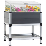 immagine-1-easycomfort-easycomfort-fioriera-rialzata-con-mini-serra-in-policarbonato-e-mensola-inferiore-in-alluminio-e-pvc-grigio