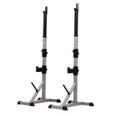 immagine-1-easycomfort-easycomfort-set-2-supporti-bilanciere-in-acciaio-con-3-ganci-altezza-regolabile-e-portata-200kg-argento-nero