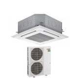 immagine-1-mitsubishi-electric-climatizzatore-condizionatore-mitsubishi-electric-cassetta-90x90-a-4-vie-34000-btu-pla-m100ea-puz-m100yka-trifase-r-32-wi-fi-optional-con-griglia-inclusa
