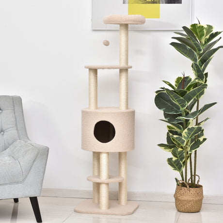 immagine-2-easycomfort-easycomfort-albero-tiragraffi-robusto-per-gatti-con-5-livelli-cuccia-casetta-giochi-e-corda-sisal-beige-max-30kg-ean-8054111847629
