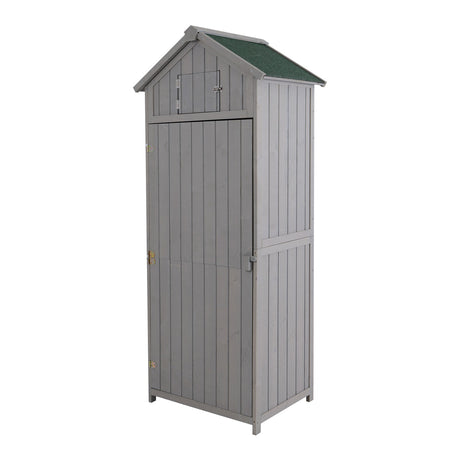 immagine-2-easycomfort-easycomfort-casetta-armadietto-da-giardino-porta-attrezzi-in-legno-grigio-ean-8055776910147