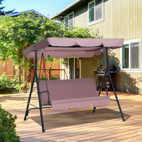 immagine-2-easycomfort-easycomfort-dondolo-da-giardino-a-3-posti-con-tettuccio-parasole-inclinabile-in-acciaio-172-110-153cm-marrone-ean-8054144130415