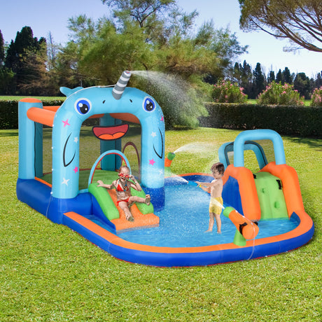 immagine-2-easycomfort-easycomfort-gioco-gonfiabile-per-bambini-3-8-anni-con-borsa-da-trasporto-12-paletti-e-toppe-inclusi-420x370x230-cm